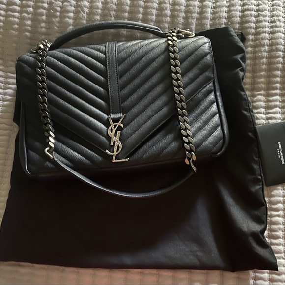 Saint Laurent Handbags - Yves Saint Laurent College Large Shoulder Bag